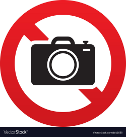 No Photo camera sign Digital photo camera symbol