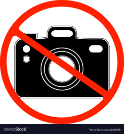 No photography camera prohibited symbol