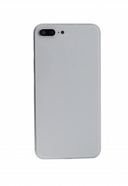 Back glass for use with iPhone 8+ white (no logo)