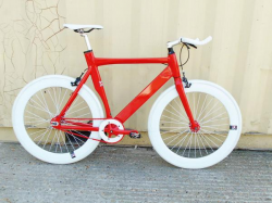 No Logo 2017 Aero Single Speed Track Bike White Red