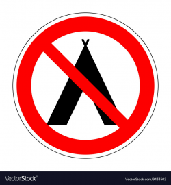 Sign no camping 1204