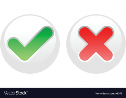 Yes-no white buttons