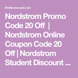 Nordstrom Promo Code 20 Off | Nordstrom Online Coupon Code ...