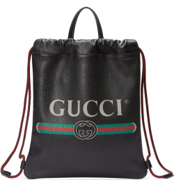 Gucci Small Logo Leather Drawstring Backpack | Nordstrom
