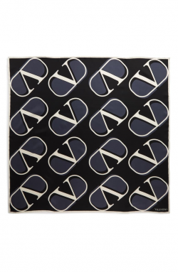 Valentino Garavani Go Logo Square Silk Scarf | Nordstrom