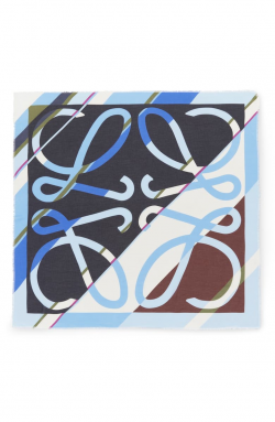Loewe Stripe Logo Square Scarf | Nordstrom