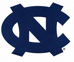 Amazon.com: 3 Inch UNC Blue Logo Decal University of North ...