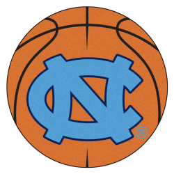 FANMATS NCAA University of North Carolina Chapel Hill NC Logo Orange 2 ft.  x 2 ft. Round Area Rug