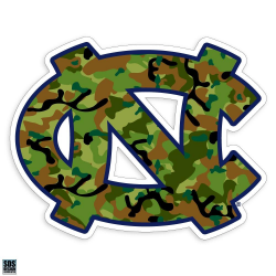 North Carolina Tar Heels Interlock Logo Decal - Camo