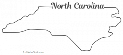 North Carolina - Map Outline, Printable State, Shape ...