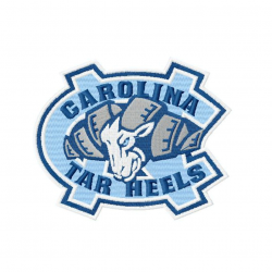 North Carolina Tar Heels embroidery design INSTANT download