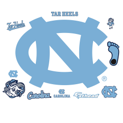 North Carolina Tar Heels: Logo - Giant Officially Licensed Removable Wall  Decal