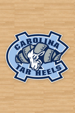 UNC Logo Wallpaper | North Carolina Tar Heels Logo on Wood ...