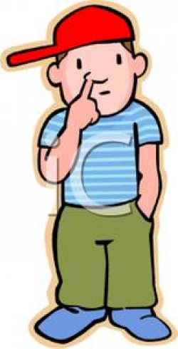Kid Picking Nose Clipart