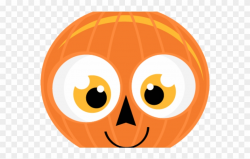 Nose Clipart Pumpkin - Cartoon Cute Pumpkin Head - Png ...