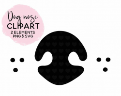 Dog Nose Clipart | Dog Nose SVG File | Dog Snout PNG File ...