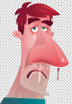 Common cold Nose Sneeze Illustration, Severe cold man ...