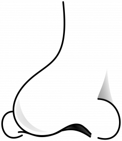 Clipart Nose Black And White