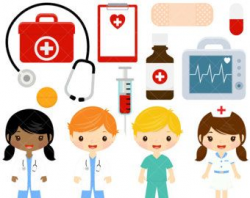 Doctor and Nurse Clipart / Cute Doctors and Nurses Clip Art / First ...
