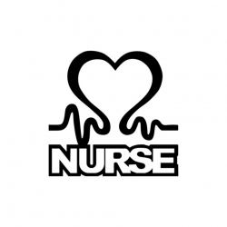Nurse Heart Sign Word graphics design SVG DXF EPS Png Cdr Ai Pdf Vector Art  Clipart instant download Digital Cut Print Files Shirt Vinyl