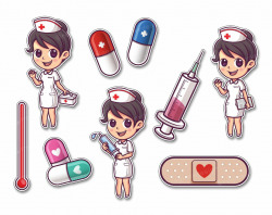 Cute Nurse and Hospital Clipart, Hospital, Medicine, Doctor ...