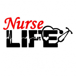 Nurse Life w/ Stethoscope Vinyl Decal, ED, ICU, L&D, NICU ...