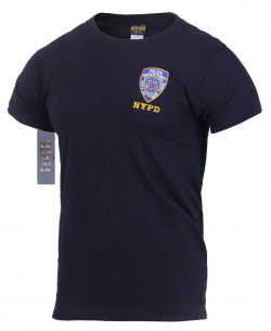 Officially Licensed Embroidered NYPD T-Shirt