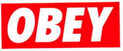 Details about Shepard Fairey OBEY PROPAGANDA Red STICKER BANKSY SUPREME BOX  LOGO Mint stickers