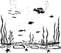 Ocean clipart black and white 2 » Clipart Station