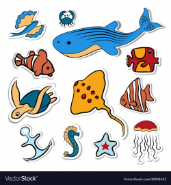 Clipart with deep-sea fish