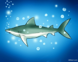 Day #236 Deep Sea Shark Illustration - I 365 Art