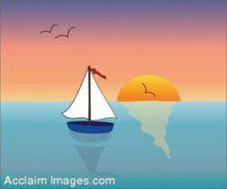 Ocean sunset clipart - Clip Art Library