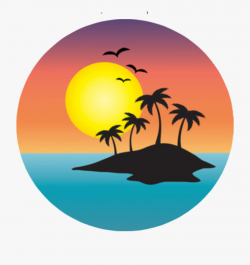 sticker #island #sunset #sunrise #ocean #freetoedit - Sunset ...