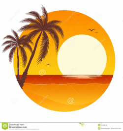 Ocean sunset clipart - Clip Art Library