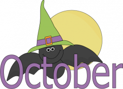 Month of October Halloween Bat | Preschool Calendar ...