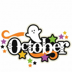 October Title SVG scrapbook cut file cute clipart files for ...