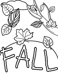 First day of autumn black and white clipart - Clip Art Library