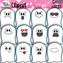 Emoji Clipart, Emotion Clipart, Halloween Clipart, Ghost Clipart ...