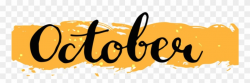 October Events - October Png Transparent Clipart (#1089064) - PinClipart