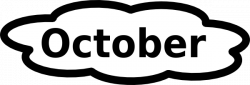 October calendar sign clip art at clker vector clip art - Cliparting.com