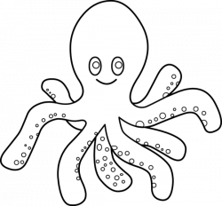 Octopus Coloring Page - Free Clip Art | Octopus coloring ...