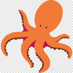 Octopus Cartoon clipart - Octopus, Orange, Cartoon ...