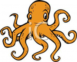 An Orange Octopus Clipart | Clipart Panda - Free Clipart Images