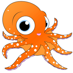 Octopus clipart cartoon orange, Octopus cartoon orange ...
