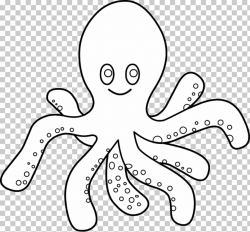 Octopus Black and white , Octopus Outline s PNG clipart ...