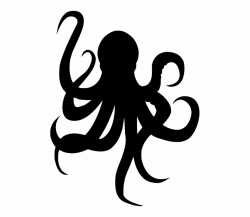 Silhouette, Octopus Vector Graphic, Octopus Tentacles ...
