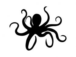 Octopus clipart silhouette, Octopus silhouette Transparent ...