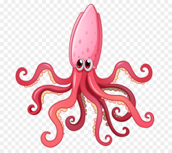 Octopus Cartoon clipart - Squid, Octopus, Illustration ...