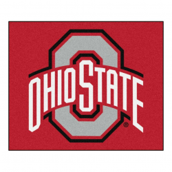 FANMATS NCAA Ohio State University Red 5 ft. x 6 ft. Indoor/Outdoor  Tailgater Area Rug