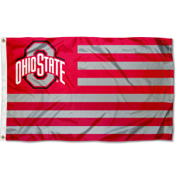 Details about Ohio State University Buckeyes Stars and Stripes Nation USA  Flag